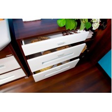 Комод Бриклаер Бали 70 4627125411878 Венге Белый глянцевый