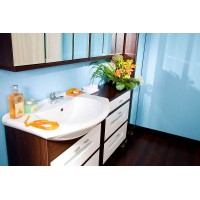 Комод Бриклаер Бали 70 4627125411878 Венге Белый глянцевый