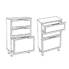 Комод Corozo Монро 50 Z3 SD-00000781 Белый