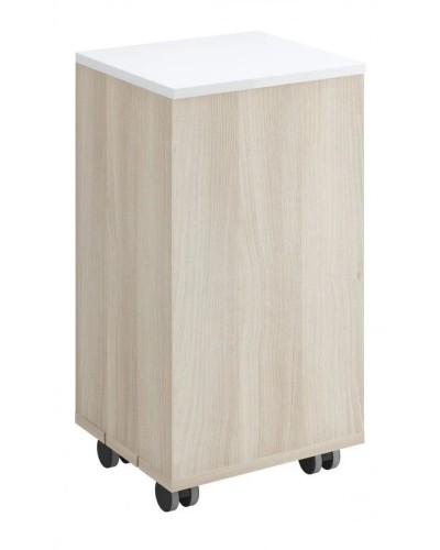 Тумба на колесах белый/ясень Cersanit Smart KD-SMA/Wh