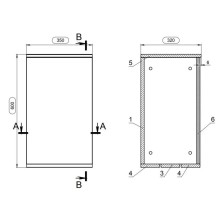 Тумба на колесах белый/ясень Cersanit Smart KD-SMA/Wh