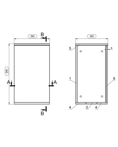 Тумба на колесах белый/ясень Cersanit Smart KD-SMA/Wh