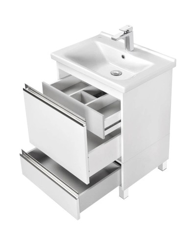 Тумба белый глянец 55 см Акватон Капри 1A231003KP010