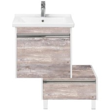 Комод белый глянец/бетон пайн 55 см Акватон Капри 1A231003KPDA0