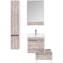 Комод белый глянец/бетон пайн 55 см Акватон Капри 1A231003KPDA0