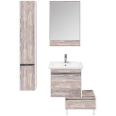 Комод белый глянец/бетон пайн 55 см Акватон Капри 1A231003KPDA0