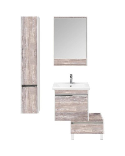 Комод белый глянец/бетон пайн 55 см Акватон Капри 1A231003KPDA0