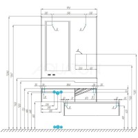 Тумба белый глянец/ольха наварра 79,7 см Акватон Сакура 1A236603SKW80