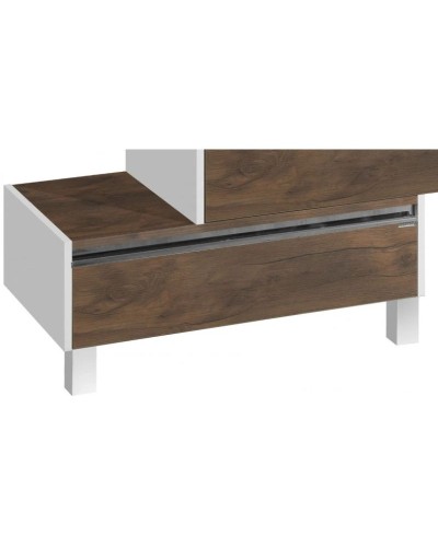 Тумба белый глянец/таксония темная 76 см Акватон Капри 1A231103KPDB0