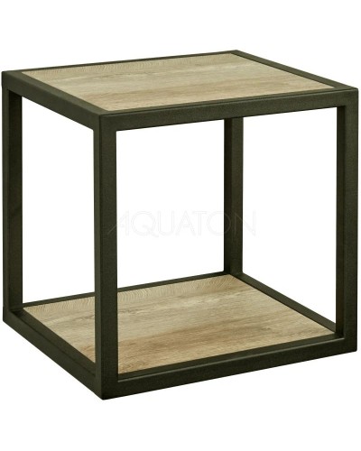 Тумба дуб эндгрейн/черный 34 см Акватон Лофт Фабрик 1A242703LTDU0