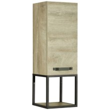 Тумба дуб эндгрейн/черный 34 см Акватон Лофт Фабрик 1A242703LTDU0