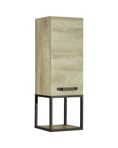 Тумба дуб эндгрейн/черный 34 см Акватон Лофт Фабрик 1A242703LTDU0