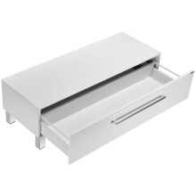 Тумба белый глянец 119,8 см Акватон Мадрид 1A168803MA010