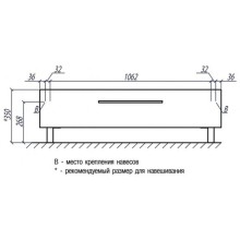 Тумба белый глянец 119,8 см Акватон Мадрид 1A168803MA010