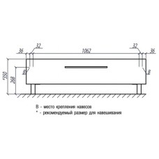 Тумба белый глянец 119,8 см Акватон Мадрид 1A168803MA010