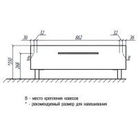 Тумба белый глянец 99,7 см Акватон Мадрид 1A127903MA010