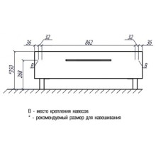 Тумба белый глянец 99,7 см Акватон Мадрид 1A127903MA010