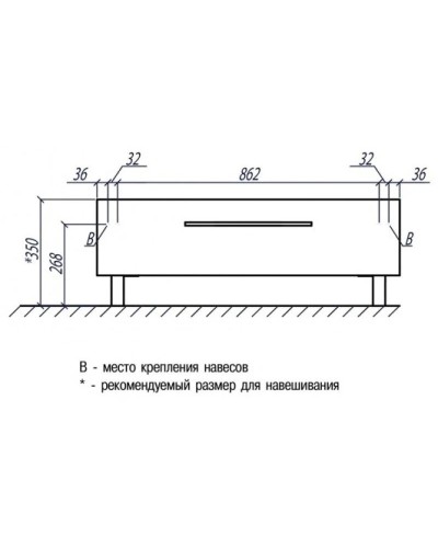 Тумба белый глянец 99,7 см Акватон Мадрид 1A127903MA010