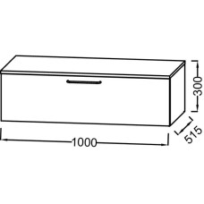Тумба белый 100 см Jacob Delafon Odeon Rive Gauche EB2539-R7-N18