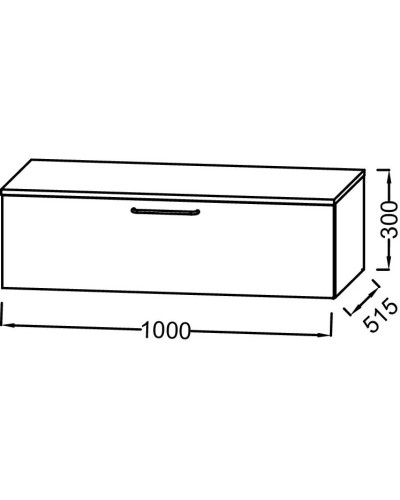 Тумба белый матовый 100 см Jacob Delafon Odeon Rive Gauche EB2539-R7-M49