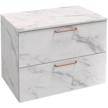 Комод белый мрамор 80 см Jacob Delafon Odeon Rive Gauche EB2548-R7-NR4