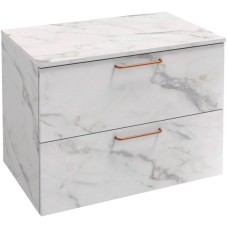 Комод белый мрамор 80 см Jacob Delafon Odeon Rive Gauche EB2548-R7-NR4