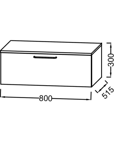 Тумба серый антрацит 80 см Jacob Delafon Odeon Rive Gauche EB2538-R6-N14