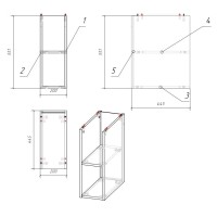Модуль для тумбы дуб Cersanit Moduo MD-MOD20-SZ