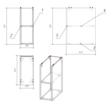 Модуль для тумбы дуб Cersanit Moduo MD-MOD20-SZ