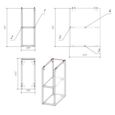 Модуль для тумбы дуб Cersanit Moduo MD-MOD20-SZ