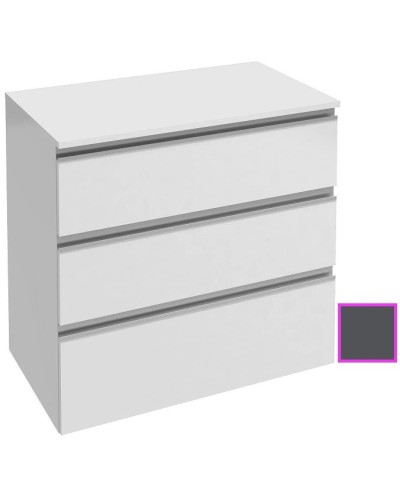 Комод серый антрацит глянец 80,1 см Jacob Delafon Vox EB2066-RA-442