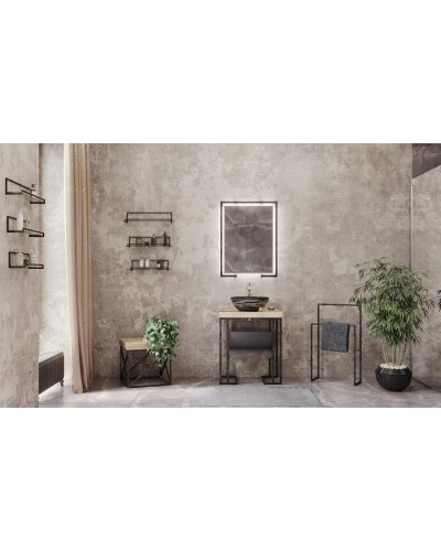 Тумба черный глянец 44 см Velvex Gelou tpGEL.45-44.213