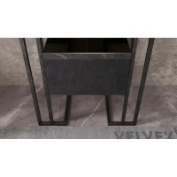 Тумба черный глянец 44 см Velvex Gelou tpGEL.45-44.213