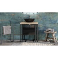 Тумба черный матовый 44 см Velvex Gelou tpGEL.45-45.214