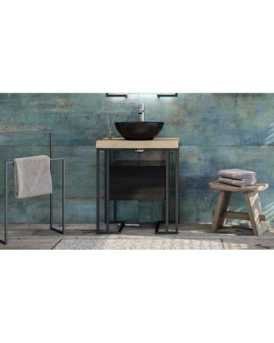 Тумба черный матовый 44 см Velvex Gelou tpGEL.45-45.214