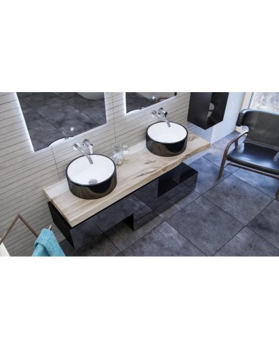 Тумба черный глянец 96 см Velvex Felay tpFEL.95-44.213