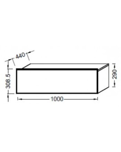 Тумба белый бриллиант 100 см Jacob Delafon Formilia EB1017-HU-HU