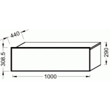 Тумба капучино Jacob Delafon Formilia EB1016-HU-F47