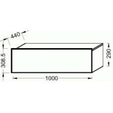 Тумба капучино Jacob Delafon Formilia EB1016-HU-F47