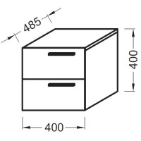 Комод черный дуб 40 см Jacob Delafon Stillness EB125-NL