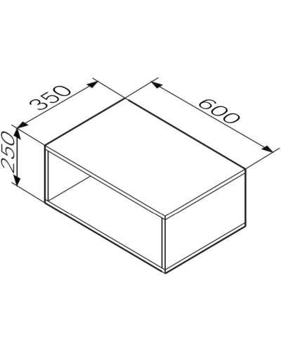 Тумба белый глянец 60 см Am.Pm Func M8FOH0601WG