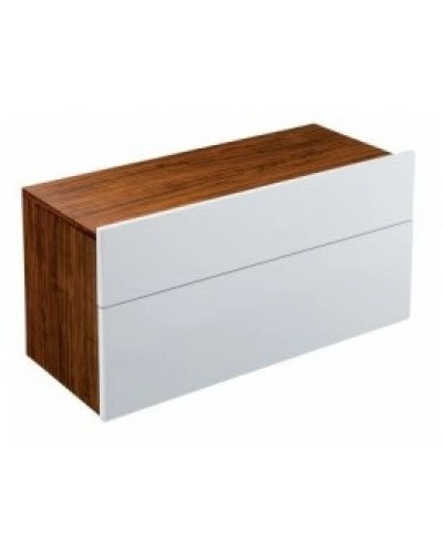 Тумба орех/белый бриллиант 80 см Jacob Delafon Formilia EB1022-HU-N17