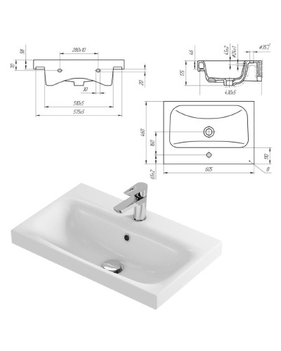 Лира - 60 полный комплект левое зеркало