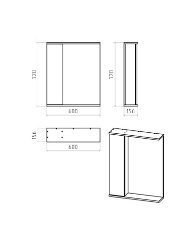 Лира - 60 полный комплект левое зеркало