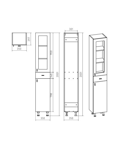 Урал - 60 полный комплект правый пенал, правое зеркало