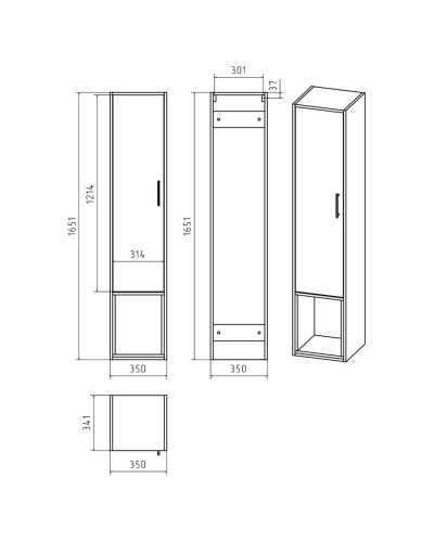 Фетта -100 полный комплект левый пенал, левое зеркало