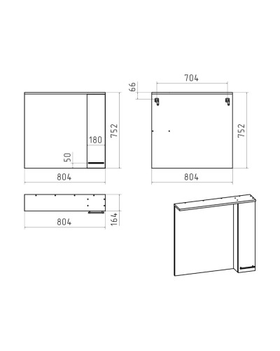 Крафт - 80 полный комплект правое зеркало