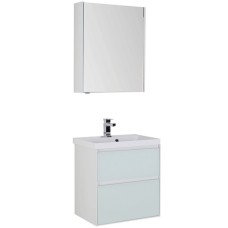 Комплект мебели для ванной Aquanet Гласс 60 240458 Белый