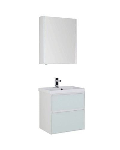 Комплект мебели для ванной Aquanet Гласс 60 240458 Белый