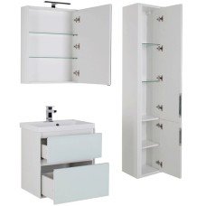 Комплект мебели для ванной Aquanet Гласс 60 240458 Белый